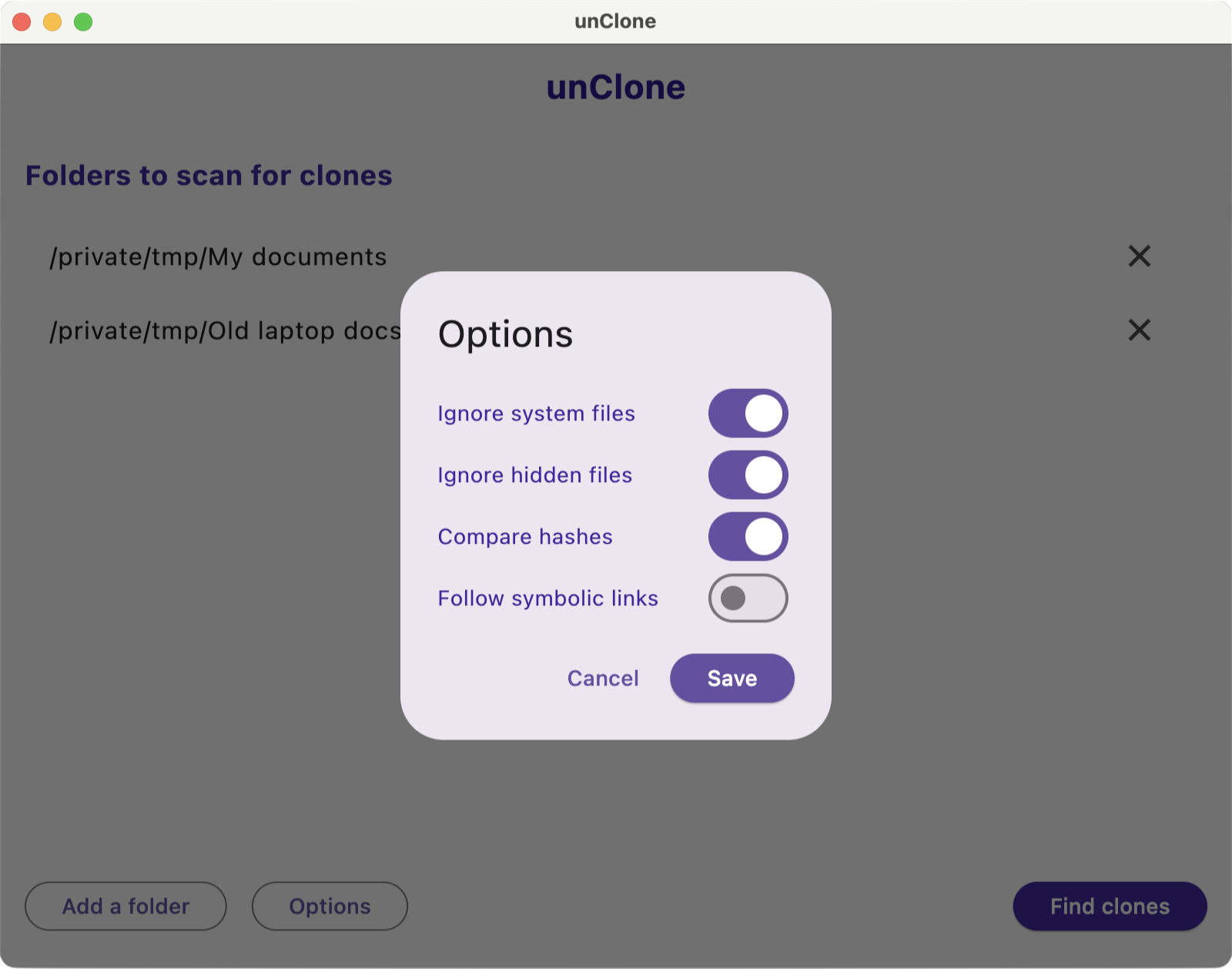 Duplicate scan results