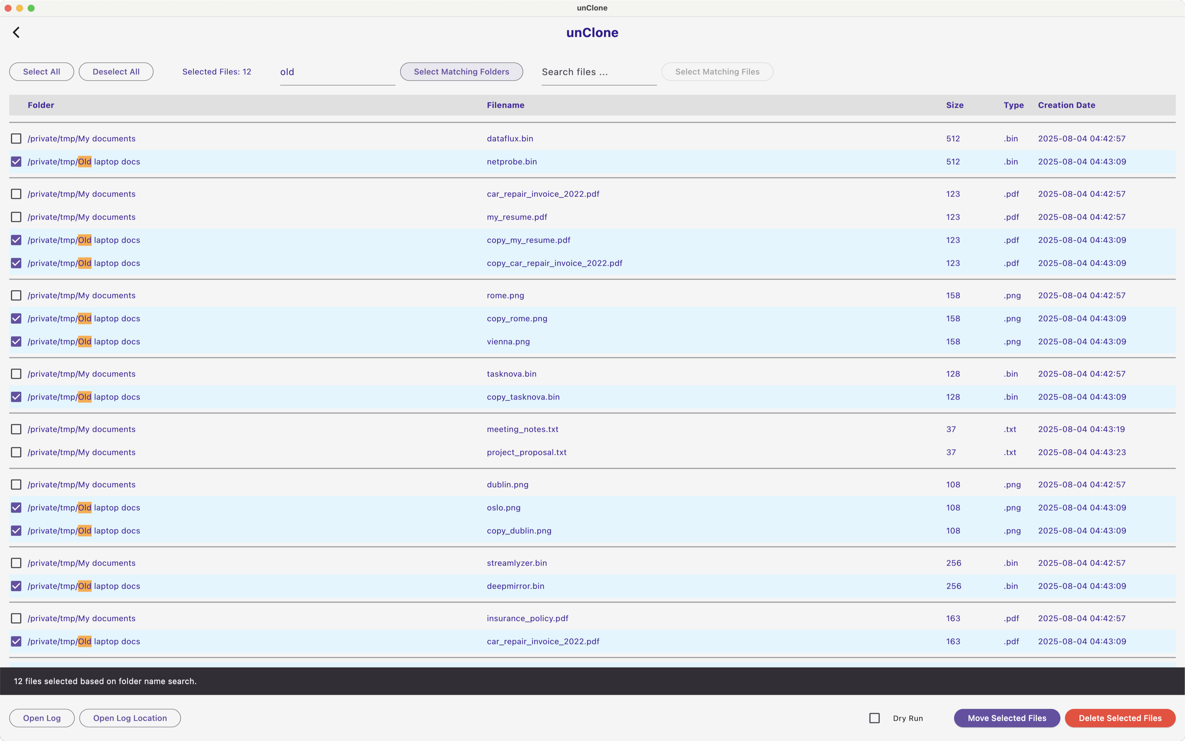 Duplicate scan results